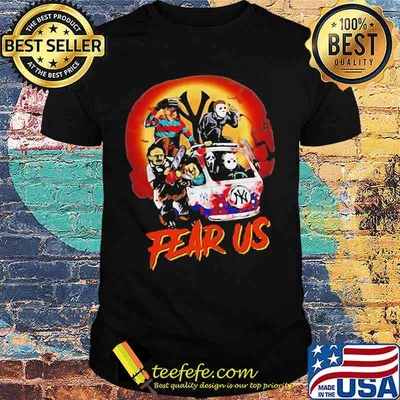 Halloween new york yankees horror characters fear us shirt