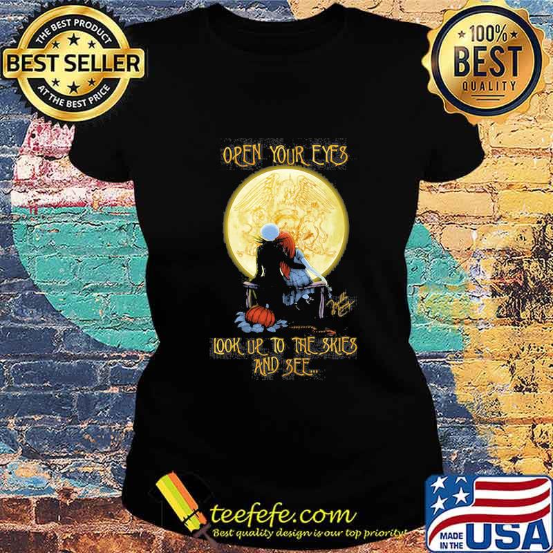Halloween nightmare open your eyes look us to the skies and see moon s Ladies tee Halloween nightmare open your eyes look us to the skies and see moon s Ladies tee