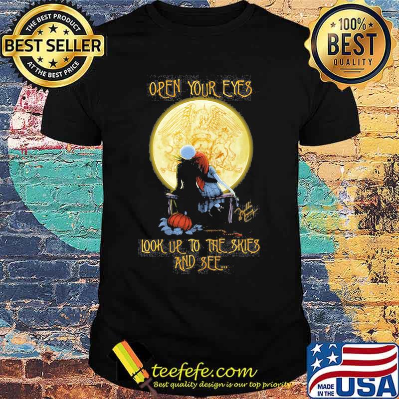 Halloween nightmare open your eyes look us to the skies and see moon shirt Halloween nightmare open your eyes look us to the skies and see moon shirt
