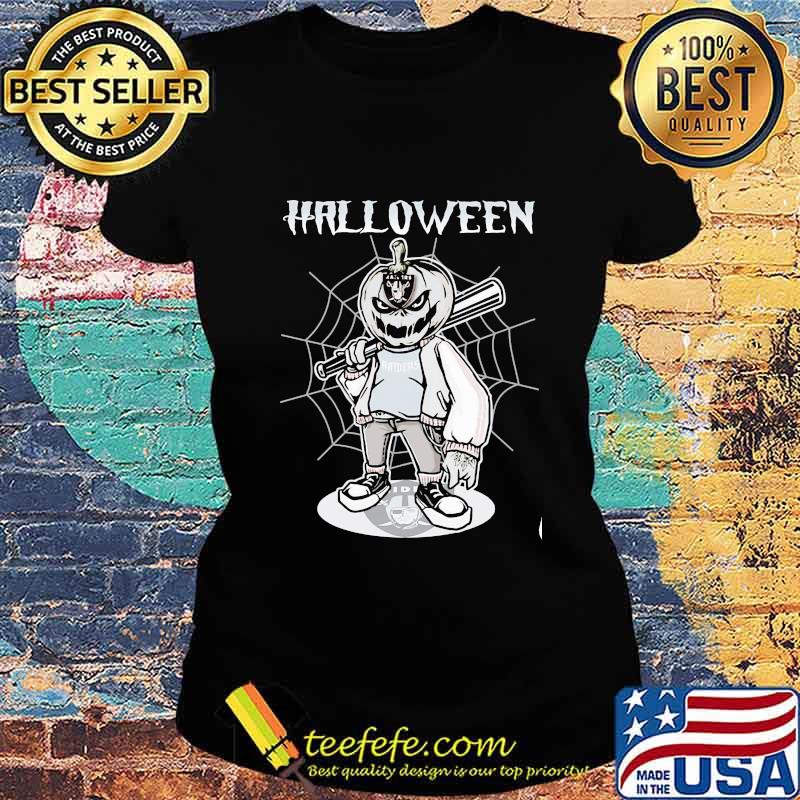 Halloween pumpkin oklahoma raiders baseball players s Ladies tee Halloween pumpkin oklahoma raiders baseball players s Ladies tee