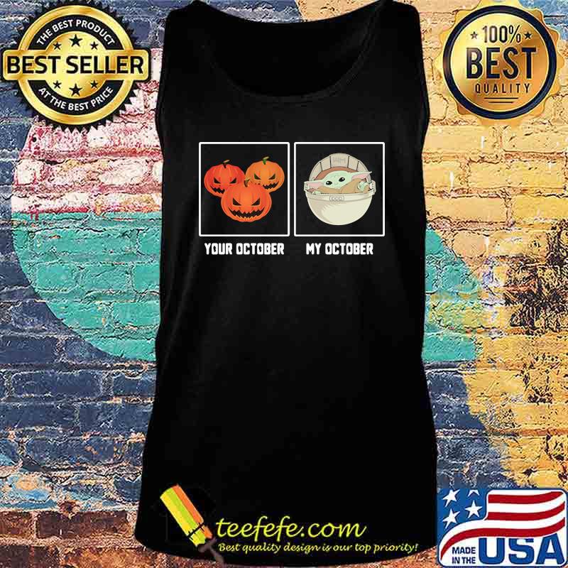Halloween pumpkins tour october baby yoda my october s Tank top Halloween pumpkins tour october baby yoda my october s Tank top