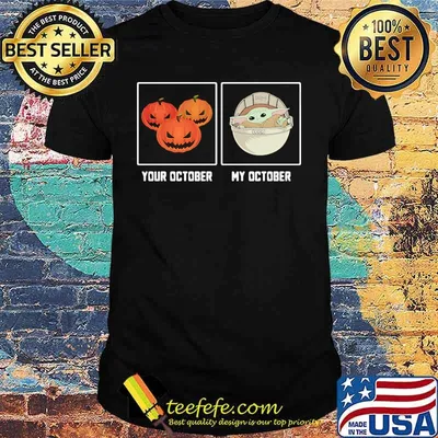 Halloween pumpkins tour october baby yoda my october shirt