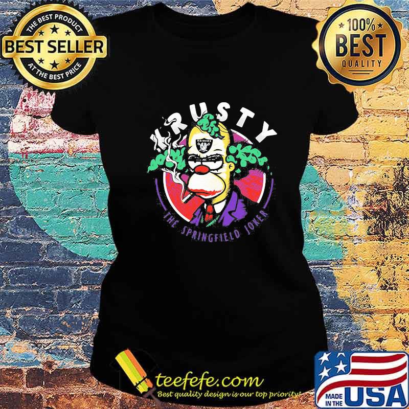 Halloween the simpsons raiders krusty the springfield joker s Ladies tee Halloween the simpsons raiders krusty the springfield joker s Ladies tee