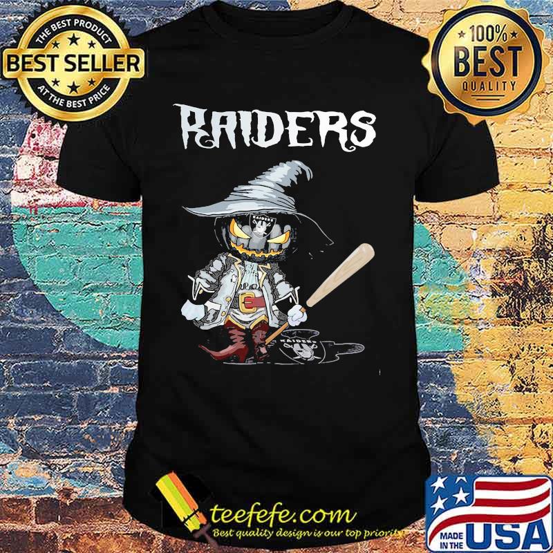 Halloween witch pumpkin oklahoma raiders baseball shirt