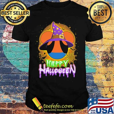 Happy halloween mickey mouse witch moon shirt