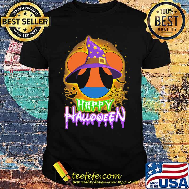 Happy halloween mickey mouse witch moon shirt
