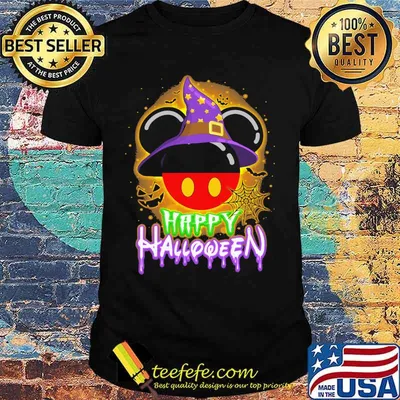 Happy halloween minnie mouse witch star moon shirt