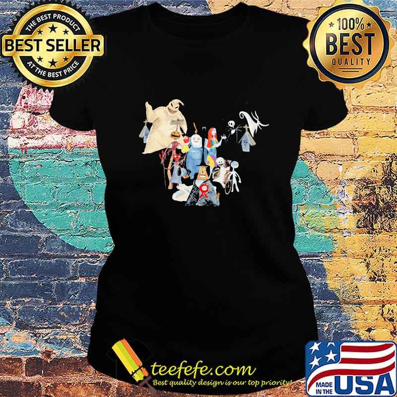 Happy halloween nightmare characters cartoon s Ladies tee Happy halloween nightmare characters cartoon s Ladies tee