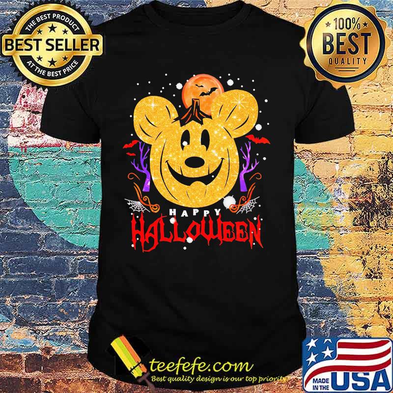 Happy halloween pumpkin mickey mouse diamond shirt