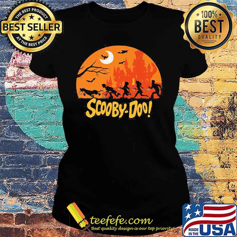 Happy halloween scooby-doo moon s Ladies tee Happy halloween scooby-doo moon s Ladies tee