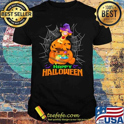 Happy halloween tigger witch shirt