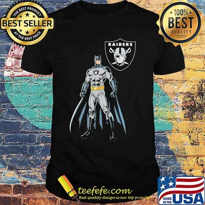 Heroes batman las vegas raiders logo shirt