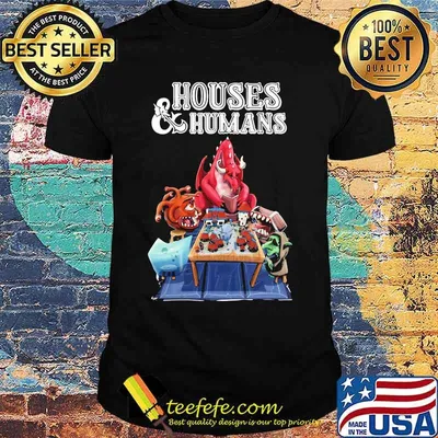 Houses and humans role playing dragon shirt