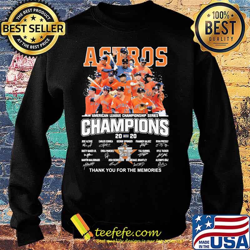 Houston astros american league championship series champions thank you for the memories signatures s Sweater Houston astros american league championship series champions thank you for the memories signatures s Sweater