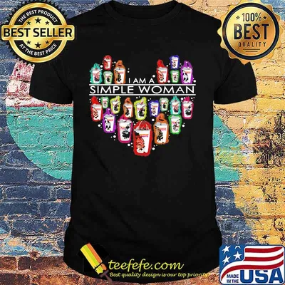 I am a simple woman heart Dunkin Donuts shirt