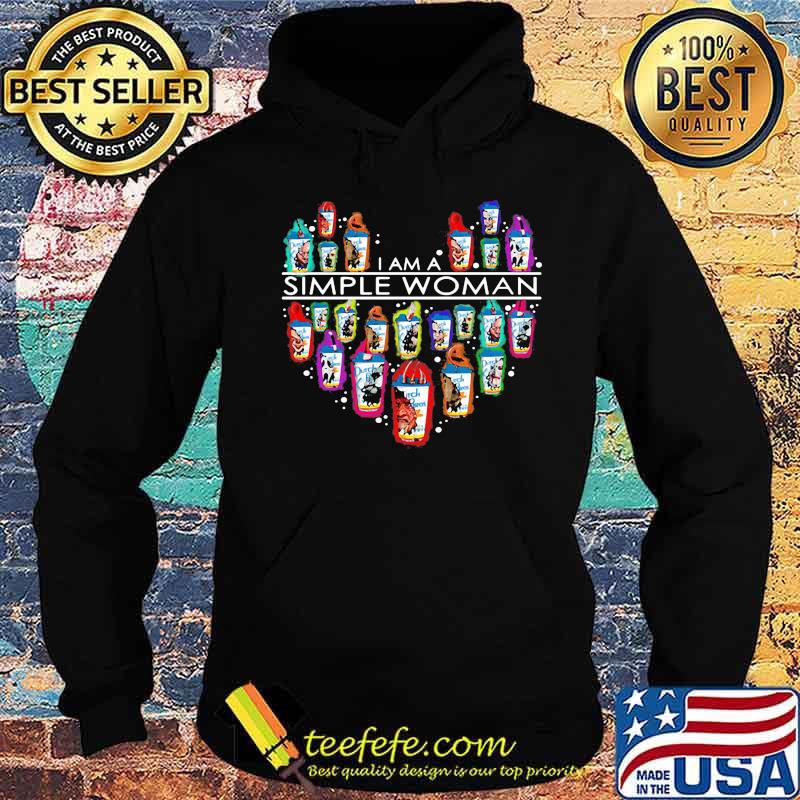 I am a simple woman love heart Dutch Bros coffee s Hoodie I am a simple woman love heart Dutch Bros coffee s Hoodie