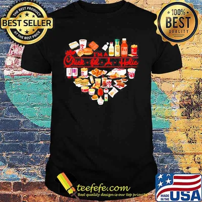 I'm a chick-fil-a aholic heart shirt
