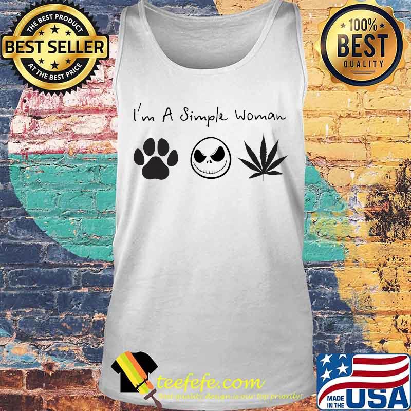 I'm a simple woman dog skull cannabis s Tank top I'm a simple woman dog skull cannabis s Tank top
