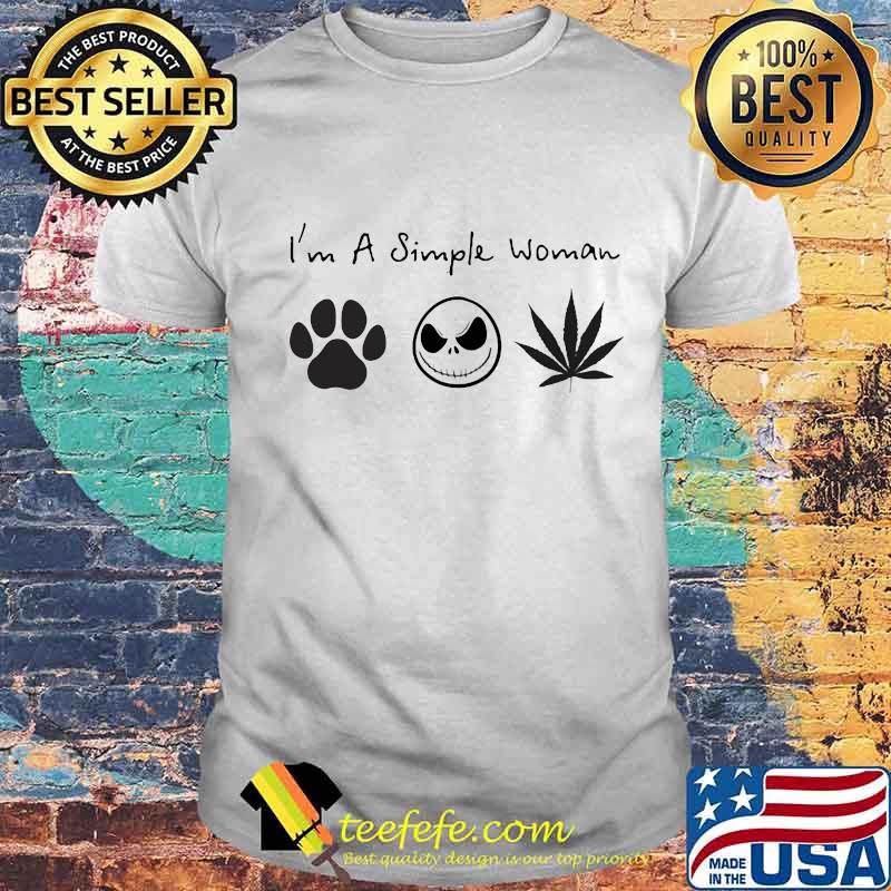 I'm a simple woman dog skull cannabis shirt I'm a simple woman dog skull cannabis shirt