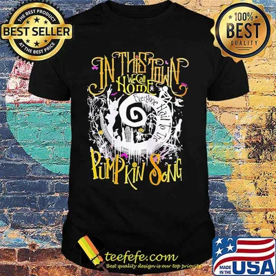 In this town we call home everyone hail to the pumpkin song halloween shirt