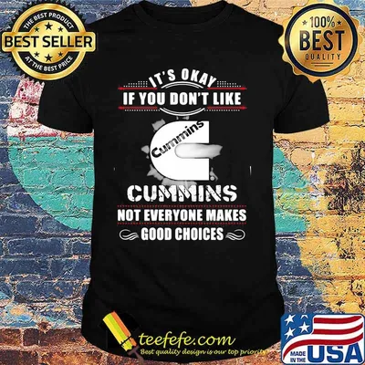 It's okay if you don't like cummins not everyone makes good choices shirt