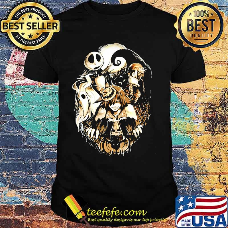 Jack skellington nightmare naruto happy halloween shirt