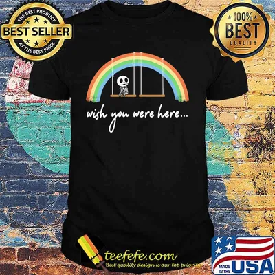 Jack skellington wish you were here rainbow lgbt shirt