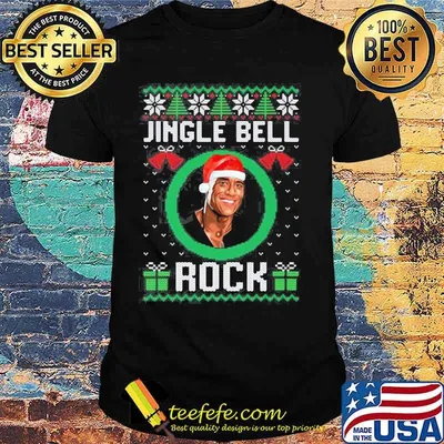 Jingle bell rock wear hat santa christmas shirt