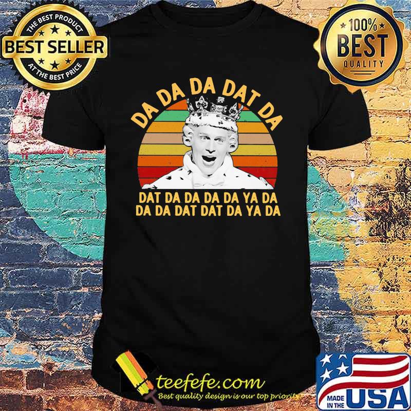 Jonathan groff king george hamilton da dat da vintage retro shirt