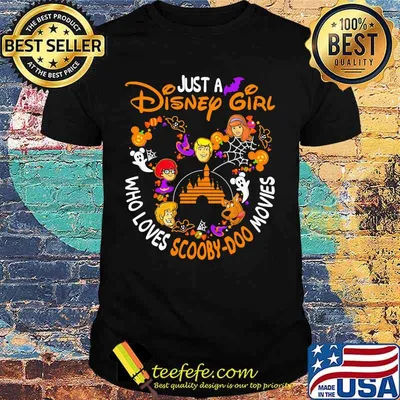 Just a disney girl who loves scooby-doo movies halloween shirt