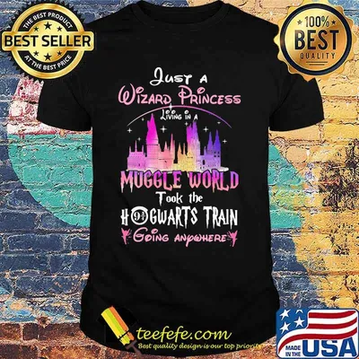 Just a wizard princess living in a muggle world took the hogwarts train going anywhere shirt