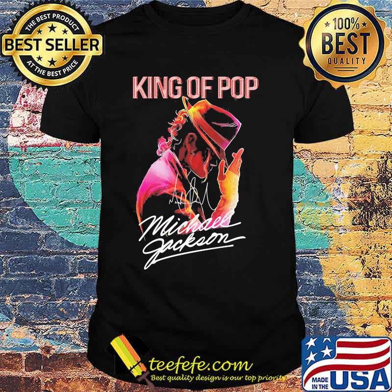King of pop michael jackson album signature shirt