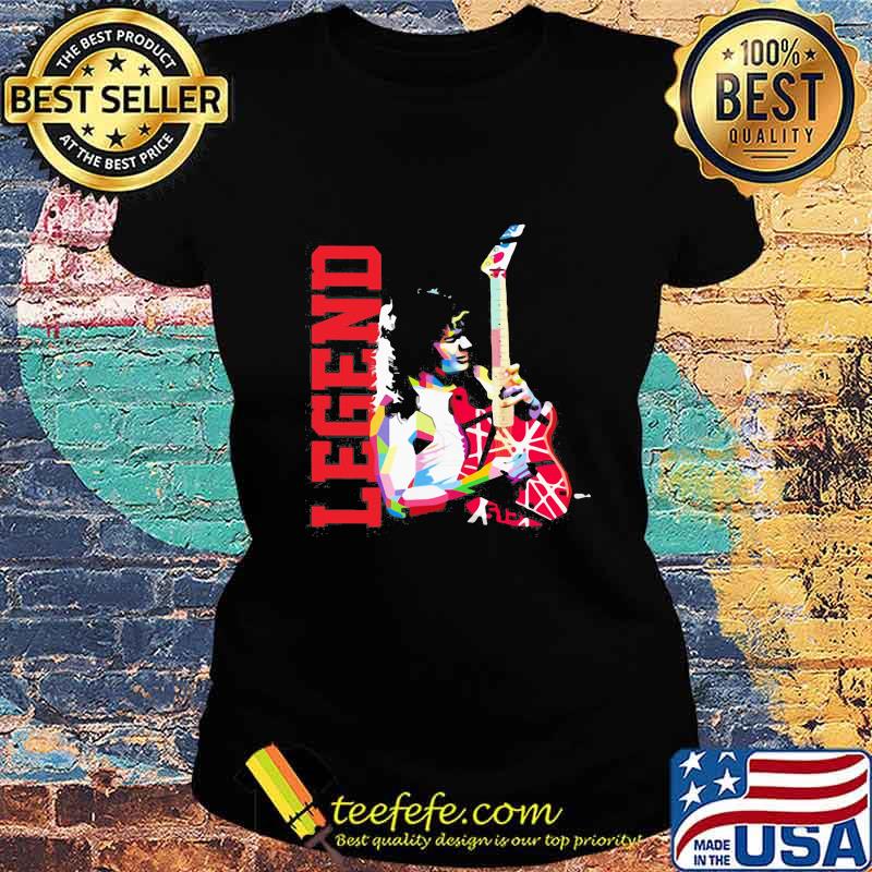 Legend eddie van halen playing guitar s Ladies tee Legend eddie van halen playing guitar s Ladies tee