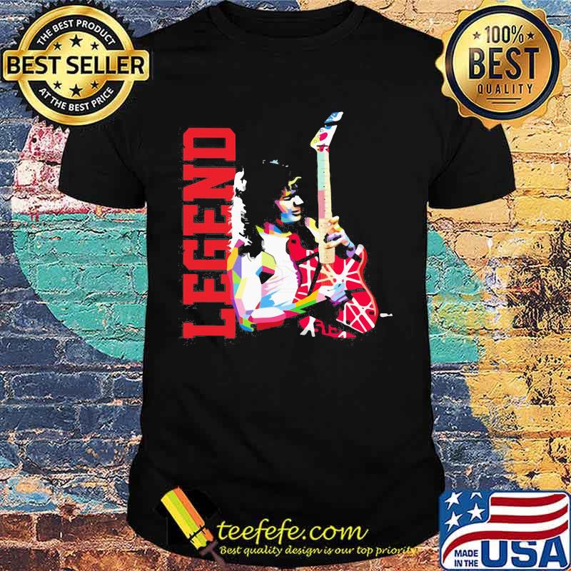 Legend eddie van halen playing guitar shirt Legend eddie van halen playing guitar shirt