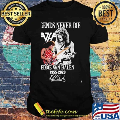 Legends never die eddie van halen 1955 2020 signatures shirt