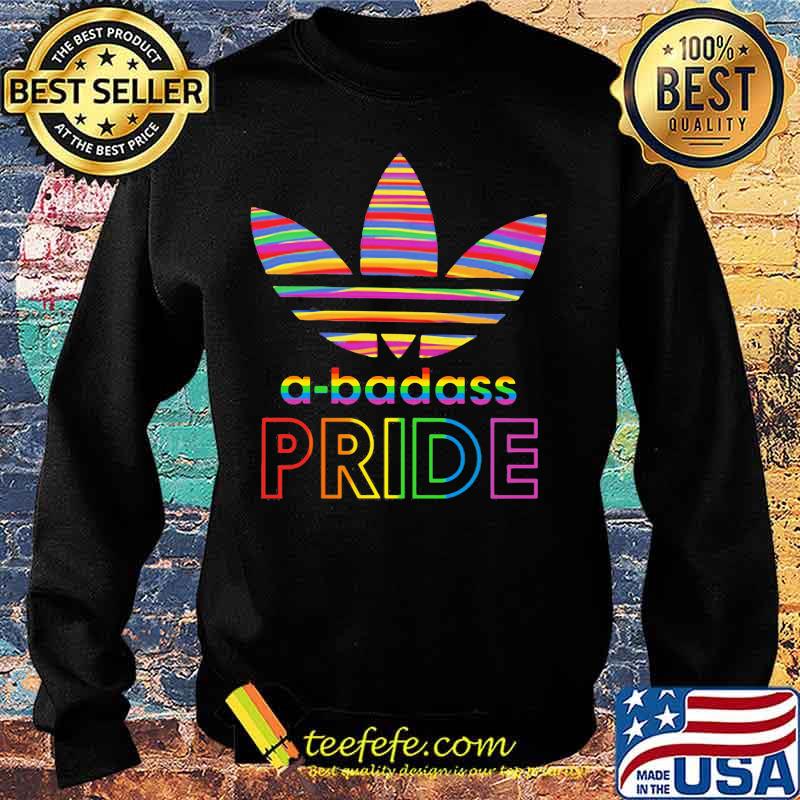 Lgbt a-badass pride adidas logo s Sweater Lgbt a-badass pride adidas logo s Sweater