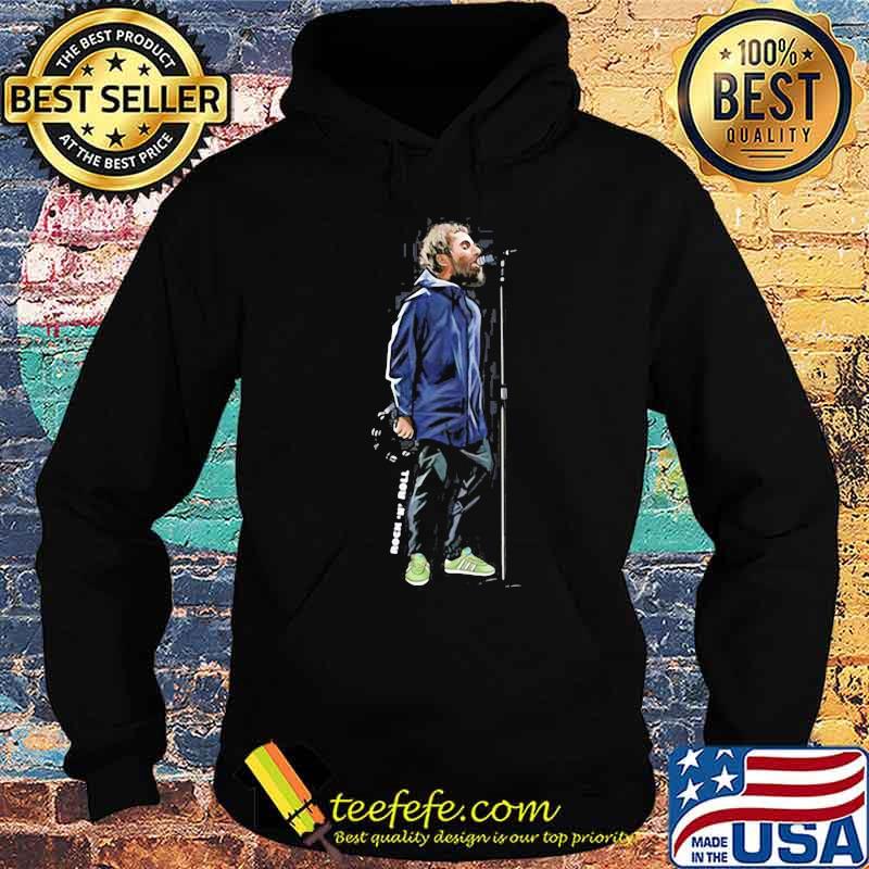 Liam gallagher rock n roll blue s Hoodie Liam gallagher rock n roll blue s Hoodie