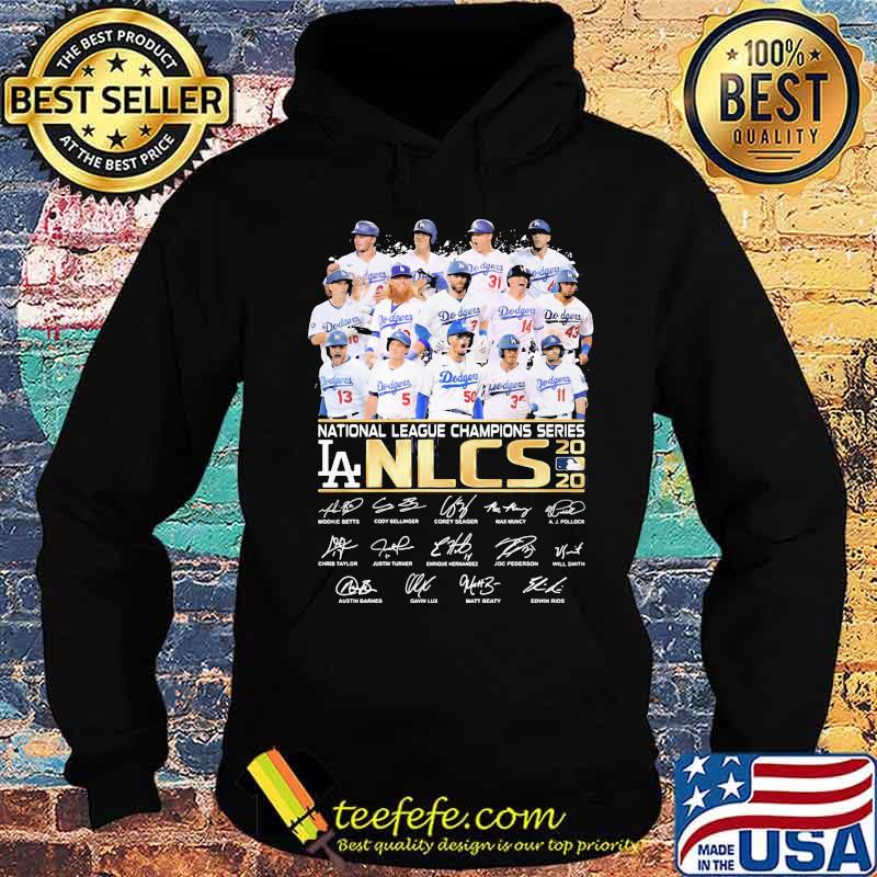 Los angeles dodgers national league champions series nlcs signatures s Hoodie Los angeles dodgers national league champions series nlcs signatures s Hoodie