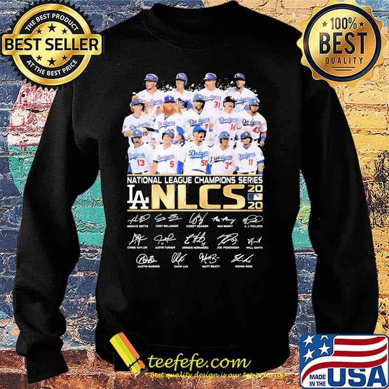 Los angeles dodgers national league champions series nlcs signatures s Sweater Los angeles dodgers national league champions series nlcs signatures s Sweater