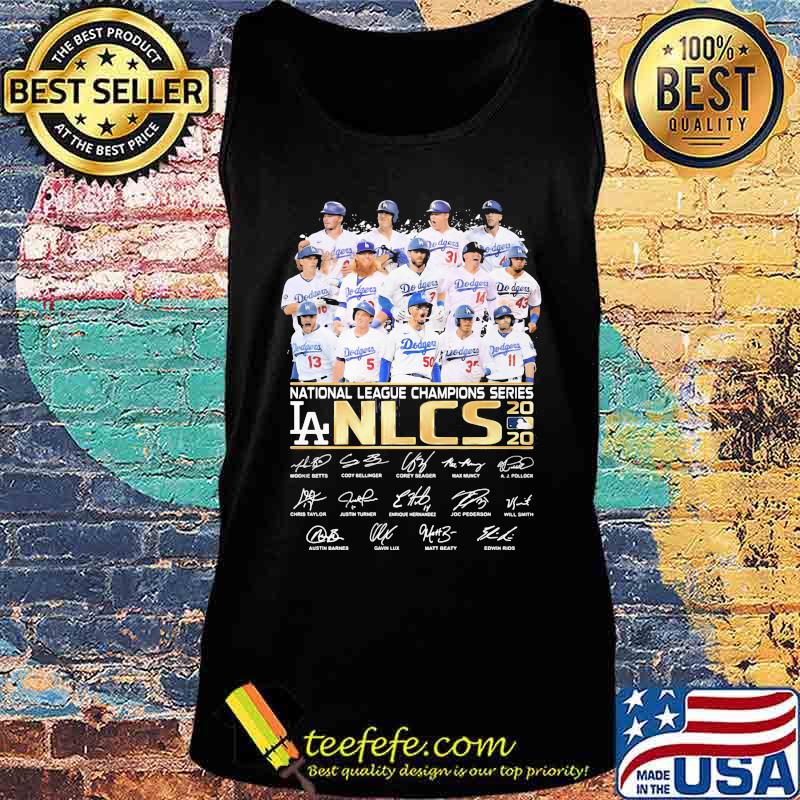 Los angeles dodgers national league champions series nlcs signatures s Tank top Los angeles dodgers national league champions series nlcs signatures s Tank top