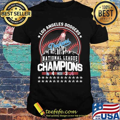 Los angeles dodgers national league champions shirt