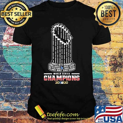 Los angeles dodgers world series champions 2020 logo  shirt