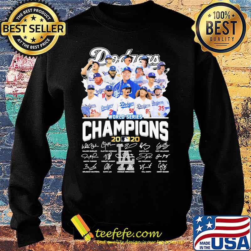 Los angeles dodgers world series champions 2020 signatures s Sweater Los angeles dodgers world series champions 2020 signatures s Sweater