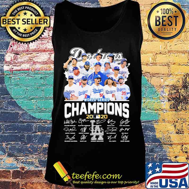 Los angeles dodgers world series champions 2020 signatures s Tank top Los angeles dodgers world series champions 2020 signatures s Tank top