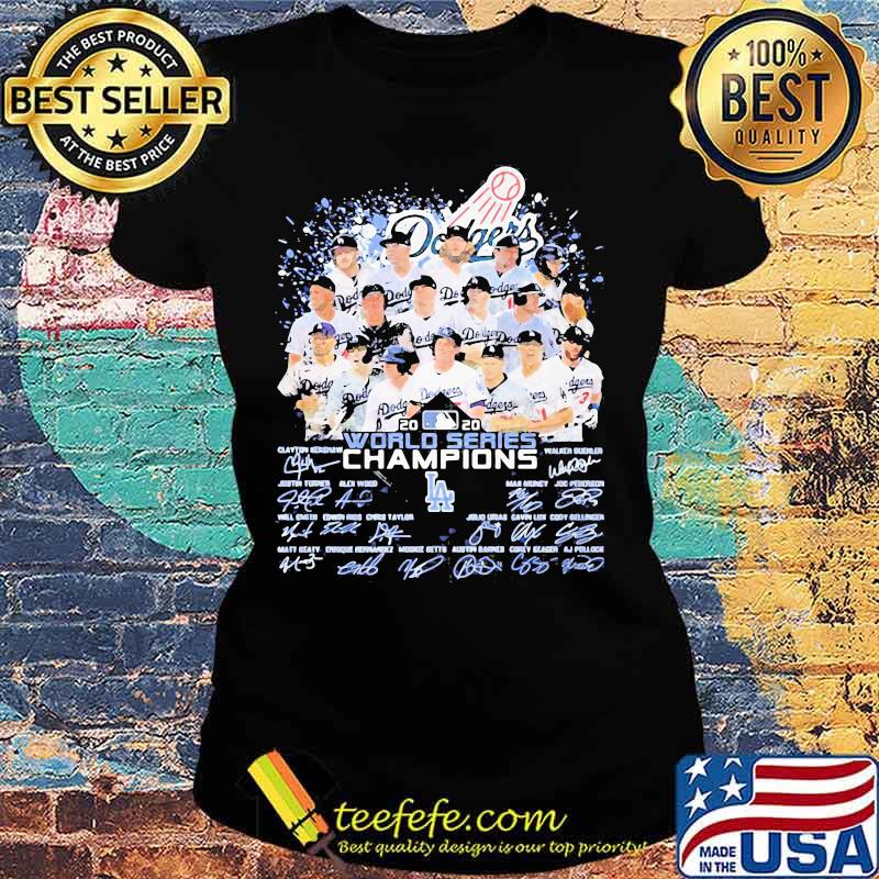Los angeles dodgers world series champions signatures 2020 s Ladies tee Los angeles dodgers world series champions signatures 2020 s Ladies tee