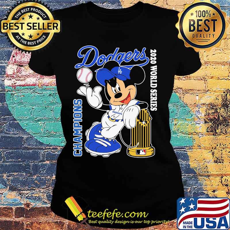 Los angeles dodgers world series mickey mouse disney baseball s Ladies tee Los angeles dodgers world series mickey mouse disney baseball s Ladies tee
