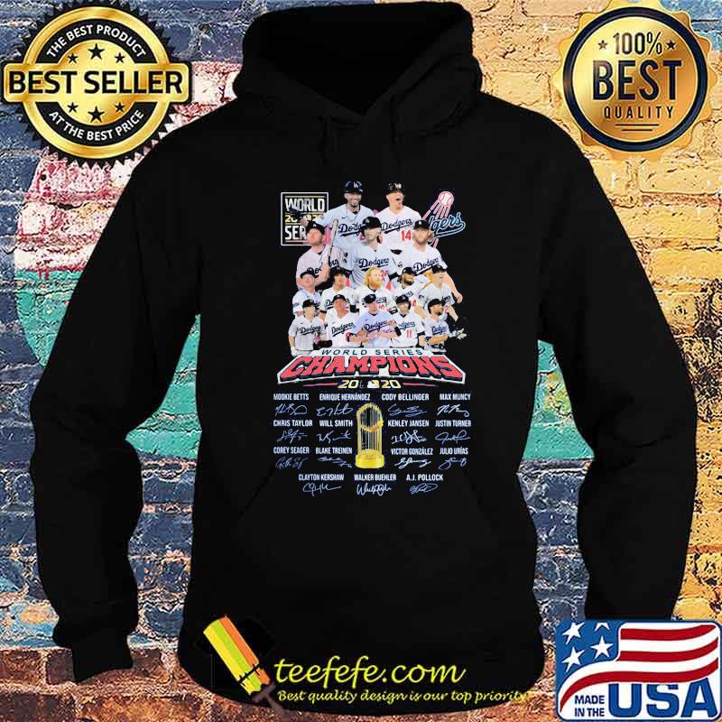 Los angeles dodgers world series world series champions 2020 cup signatures s Hoodie Los angeles dodgers world series world series champions 2020 cup signatures s Hoodie