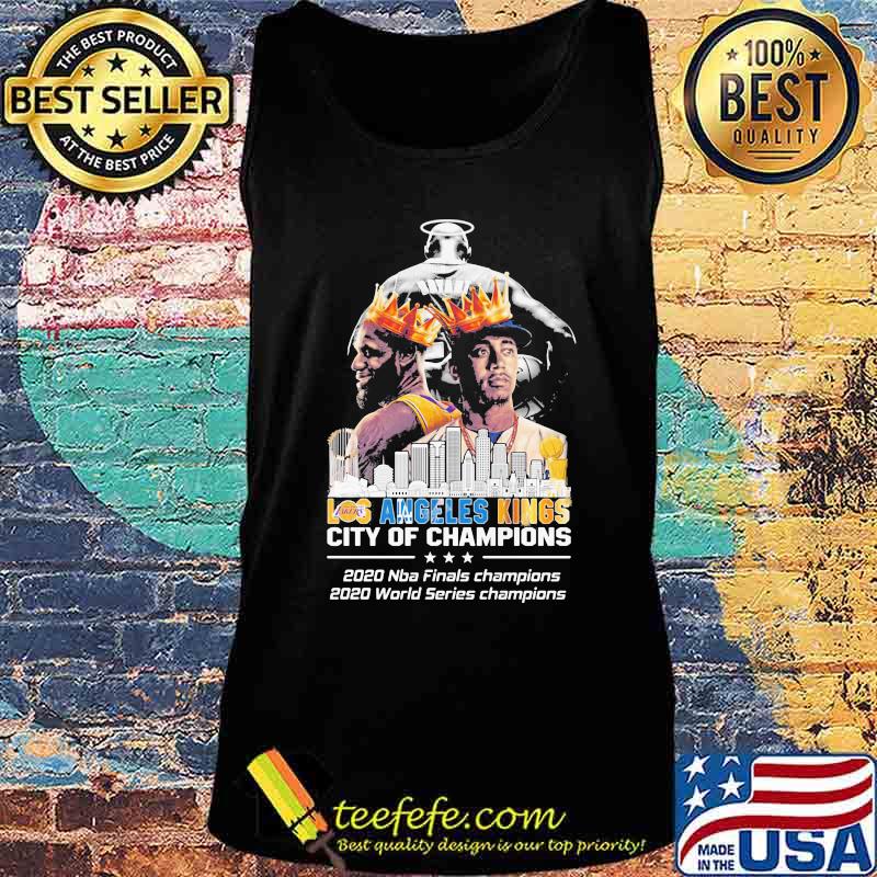 Los angeles kings city of champions 2020 nba finals champions 2020 world series champions signatures s Tank top Los angeles kings city of champions 2020 nba finals champions 2020 world series champions signatures s Tank top