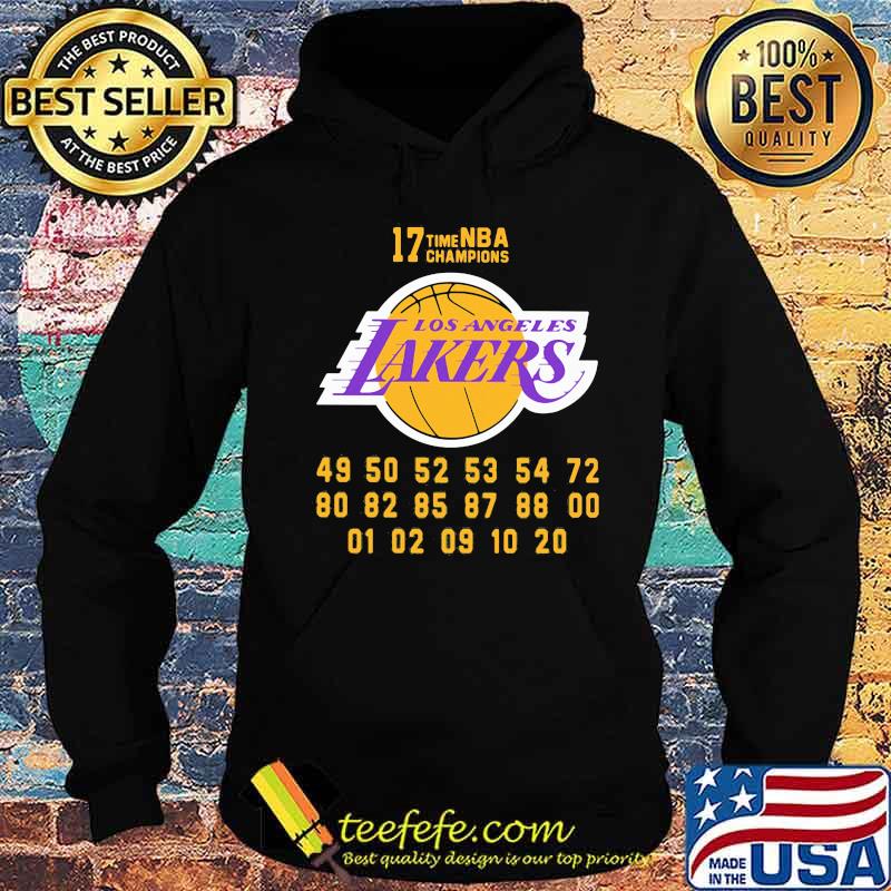 Los angeles lakers 17 time nba champions s Hoodie Los angeles lakers 17 time nba champions s Hoodie