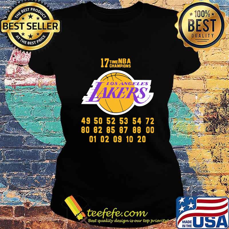 Los angeles lakers 17 time nba champions s Ladies tee Los angeles lakers 17 time nba champions s Ladies tee